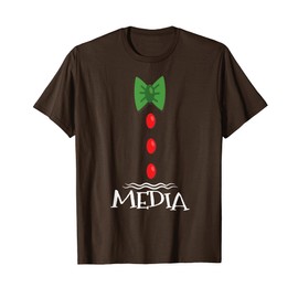 Media Gingerbread Costume Family Matching Funny Christmas T-Shirt