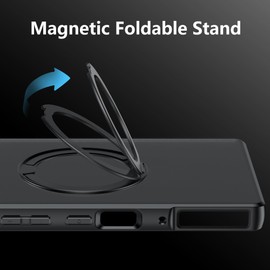 Suttkue for Nubia RedMagic 11 Pro/11S Case wiht Stand,high qualit,PC Material，Scratch Resistant,Anti-Skid-Black