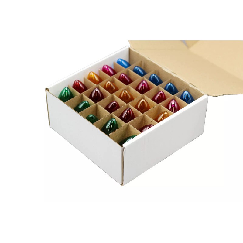 Creative Hobbies 25 Steady Burning C9 Light Bulbs - Transparent