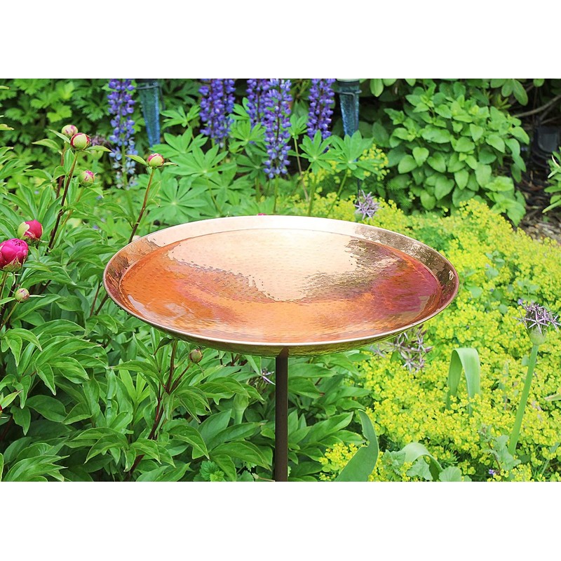 Achla Designs Polished Copper Birdbath with Stake