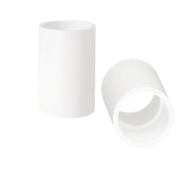 Ctyjia 2 pieces connector PVC connection sleeve, straight, pipe fitting for connecting PVC pipe, 32 mm x 47.5 mm (φ x L)