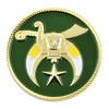 Shriner Green & Gold Masonic Auto Emblem - 2" Diameter