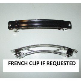 Large Flag Hair Bow w/Mini Bow. Made in the USA, white pony band