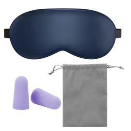 3D Schlafmaske für Herren und Frauen, Lichtblockierende Augenmaske Nachtmaske,Geruchneutral Schlafbrille mit Verstellbarem Riemen und Ohrstöpseln für Männer, Frauen und Kinder