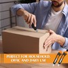 100 Pack Box Cutter Retractable Utility Knife 18mm Wide Blade
