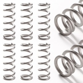 VooGenzek 6 PCS 2.2 * 16 * 45 mm Compression Springs, Stainless Steel Springs, Coil Extended Compressed Spring, for Furniture Screen Doors Repair Projects