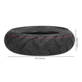 Aramox Outer Wheel Tire, Outer Tire 10x3.0in Tyre Front Rear Universal Replacement M4 Electric Quad Speedway