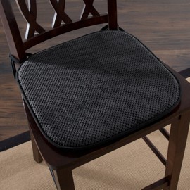 Lavish Home Chair Pad - Charcoal