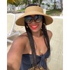 FURTALK Sun Visor Hats for Women Wide Brim Straw Roll