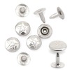 CRAFTMEMORE 3/8" Fancy Leather Rivets Round Rapid Rivet Studs for