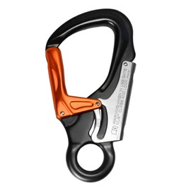 TFTICFH CE 35kN Aluminum Snap Hook, Heavy Duty Captive Eye Forged Hook, Double-Action Speedline Snaphook for Climbing,Rigging, Rappelling, Arborist, Sling,Flipline, Lanyard, Black