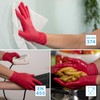 ARNOMED Disposable Gloves, Red, Small, Nitrile Gloves, Powder-Free, Rubber Gloves,