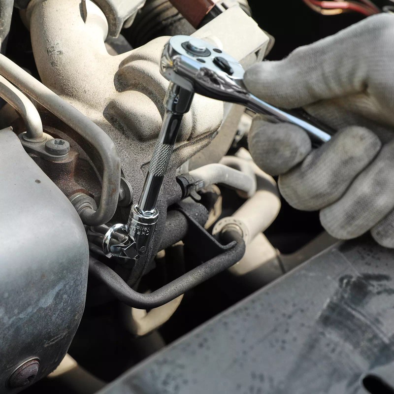 FOCUS TOOL 7PCS 1/4" Drive Universal Flex Socket Set, SAE,