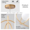 LMSOD Gold Pendant Light with Frosted Glass Globe, Mid Century