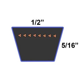 D&D REPLACEMENT BELT Craftsman Poulan Noma 429636, 197253 1/2X101 MADE WITH KEVLAR
