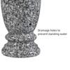 Afvarir Granite Cemetery Vase for Grave Markers,Heavy Headstone Memorial Flower