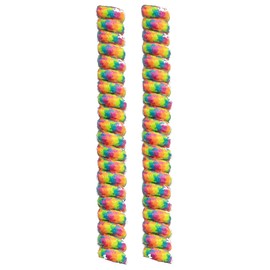 FootGalaxy Twister Curly Shoe Laces Shoelaces (Rainbow)