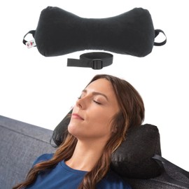 Core Products Sleep Log Bone Shaped Chiropractic Neck and Back Pillow for Cervical Support, Adjustable Firmness - Travel or Use at Home, 13" x 6" x 6", 60" Strap
