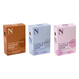 Dr. Natural Castile Bar Soap - Multipurpose Soap Bar with Anti-Acne Properties - For Face, Body, Hair - Sensitive Skin Body Wash - Peppermint - 3 pc