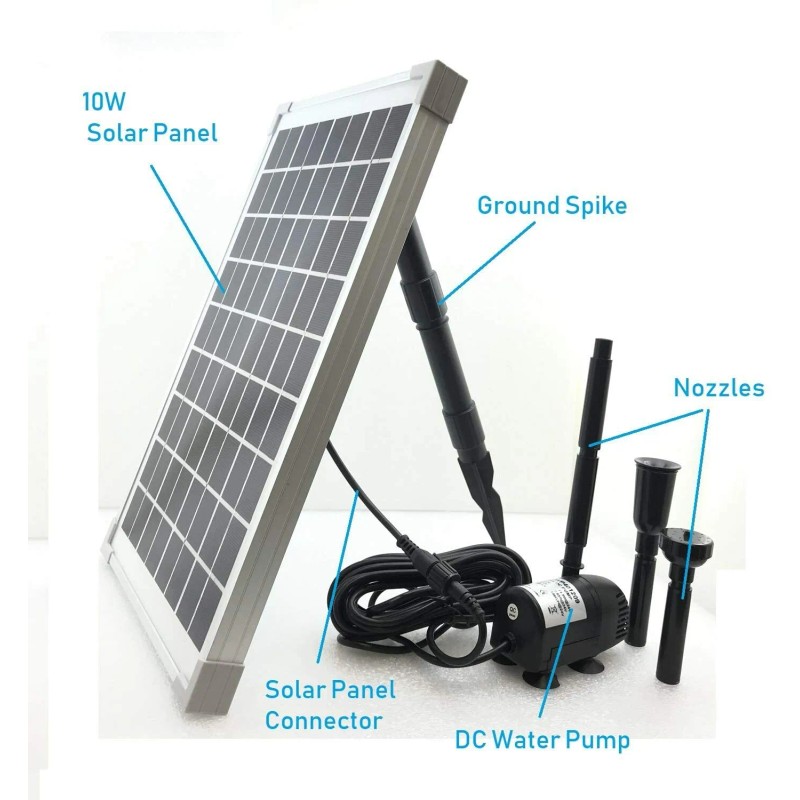 AEO Solar Water Pump KIT: DC Brushless 196GpH Water Pump