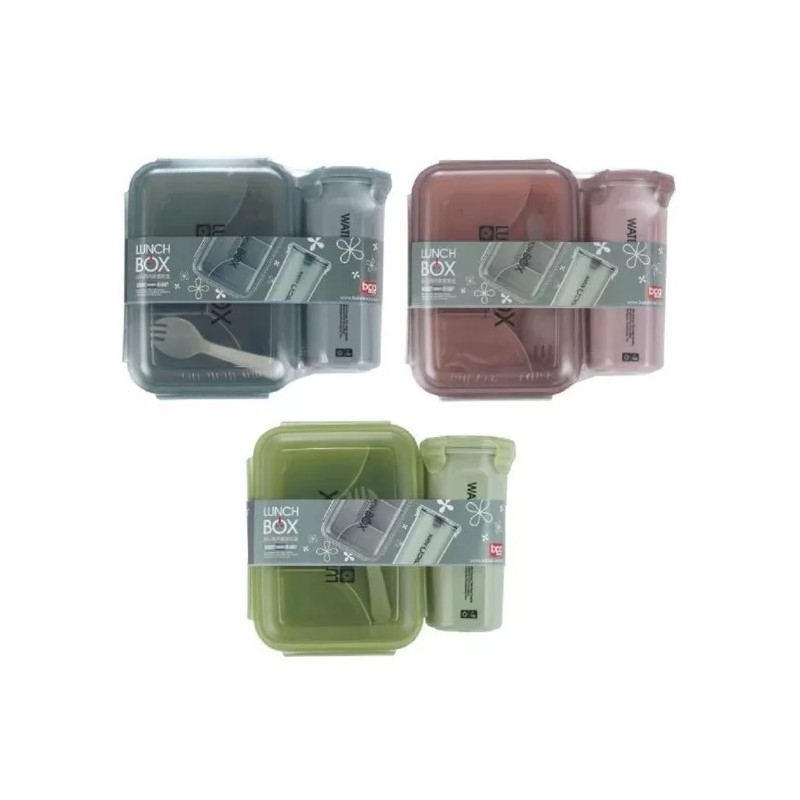 Kai Xin Lunch Box Lonchera Toper Contenedor Comida Con Vaso