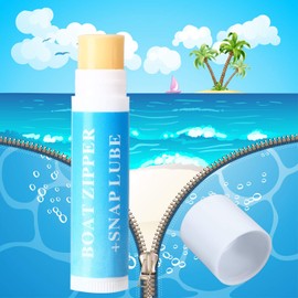 BBTO 3 Pcs Zipper Wax Snap and Zipper Lubricant for Boat Care Marine Snap Lube Stick Tube for Boat, Canvas, Wetsuit Drysuit (Classic)