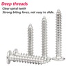 Ctyjia 20PCS Flat Thin Hexagonal Head Self Tapping Screws, 304
