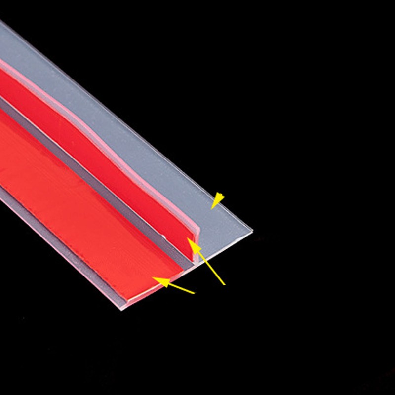 T Shaped Seal Strip Transparent Silicone Windproof Waterproof Double Sided