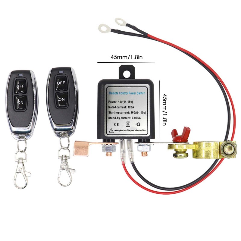 12 V Car Battery Relay Wireless Remote Battery Disconnect Switch