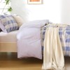MUXHOMO Duvet Cover King Size, 3 Pieces Plaid Duvet Cover