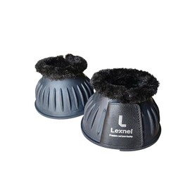 LEXNEL Rubber Bell Boots, Durable Bell Boots for Horse – Superior Hoof Protection and Comfort 1 Pair (Black, Large)