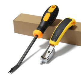 ALIMTEE Updated Upholstery Staple Remover, Staple Remover, Staple Puller,Tack Lifter with Double Prongs for Removing Staples, Nails Or Tacks Staple Remover Tool (Two Types)