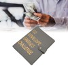 Money Saving Binder Waterproof PU Leather A5 Budget Binder with