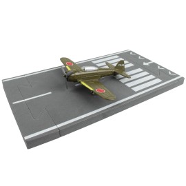 DCD Mitsubishi A6M Zero Fighter Aircraft Green Imperial Japanese Navy Air Service Diecast Model Airplane for Toys