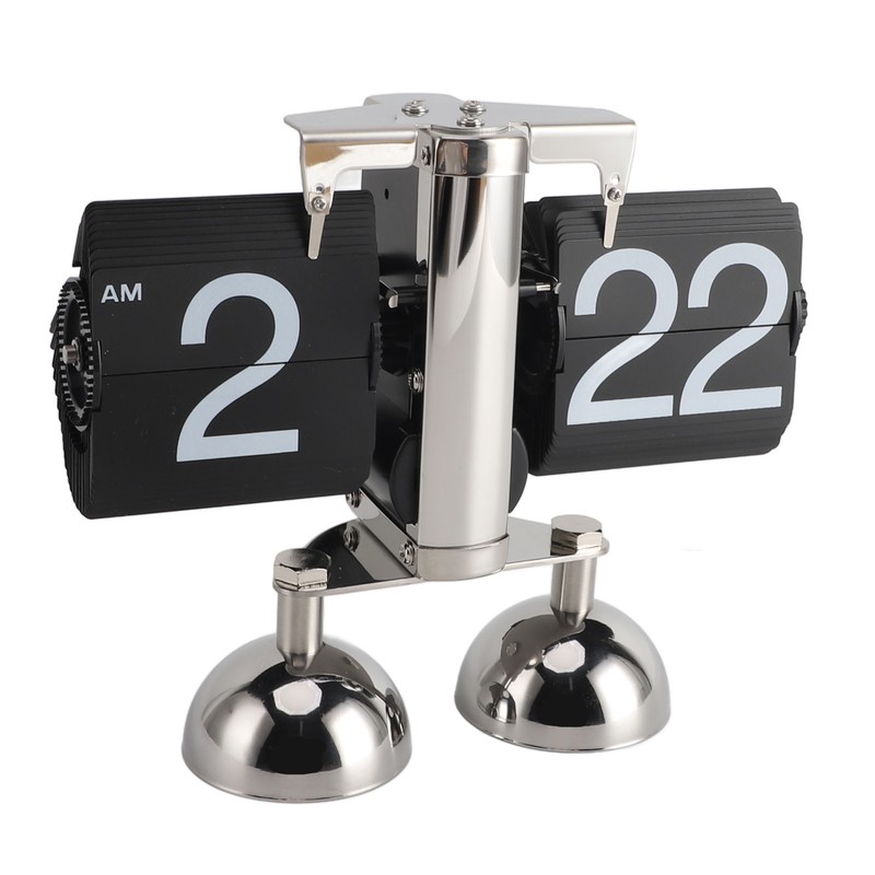 Retro Digital Flip Down Clock Flip Desk Clock Mechanical Battery