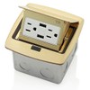 Leviton Pop-Up Floor Box with Dual Type A, 3.6 USB