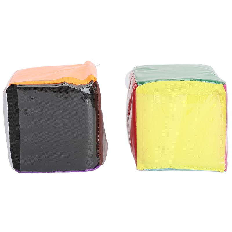 2pcs DIY Education Playing Game Dice with Clear Pocket Early