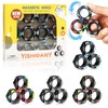 Paquete de 12 anillos magnéticos para aliviar el estrés y