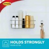 Command Shower Caddy Matte Black with Water Resistant Command Strips,