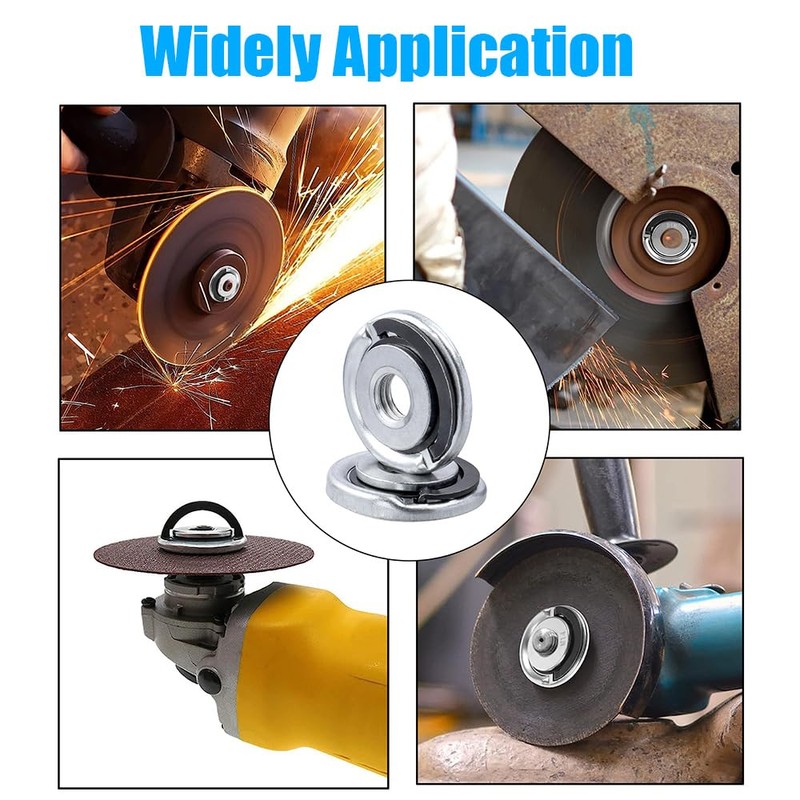 Yakamoz 2PCS M14 Thread Angle Grinder Lock Nuts, Quick Release