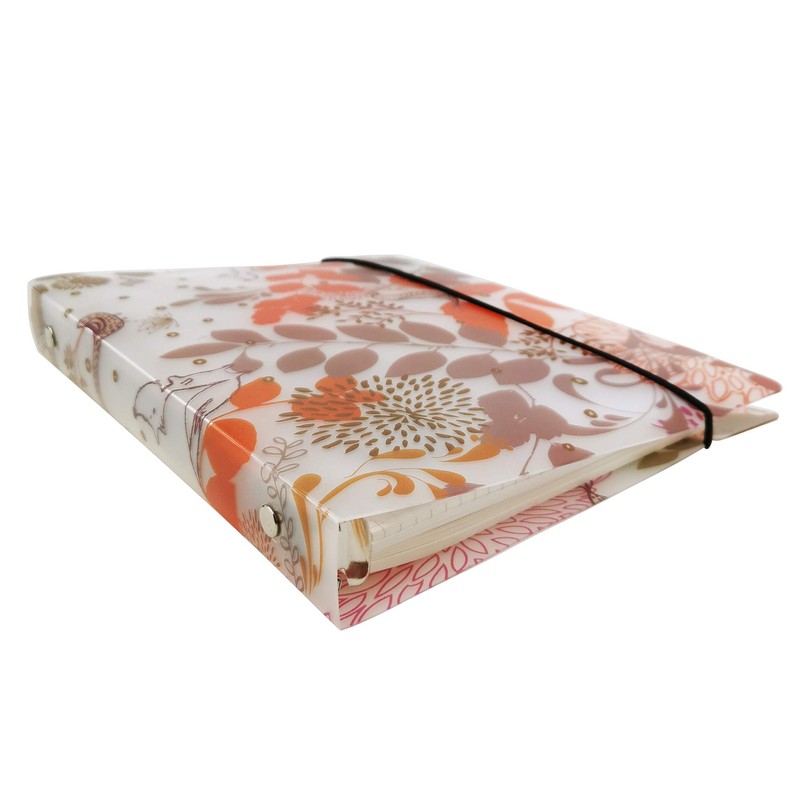 A6/ A5 6-Holes Colorful PP Cover Round Ring Binder Personal