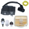For HUSQVARNA Ignition Coil Air Filter Kit For HUSQVARNA 445