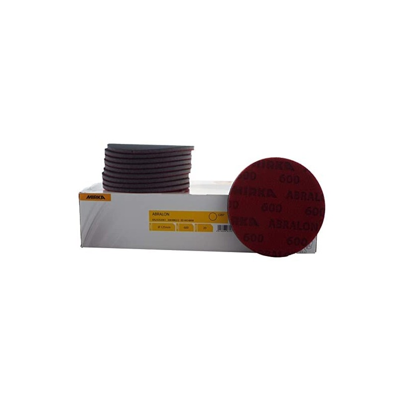 20x Mirka Abralon Unperforated Discs GRIP K180 ø 5.91"