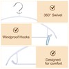 Enjamyo 18 Pack Clothes Hangers, PVC Coating Sweater Hangers, 16.5