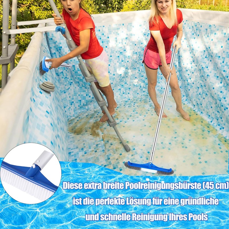45 cm pool brush, pool cleaning brush, for cleaning pool