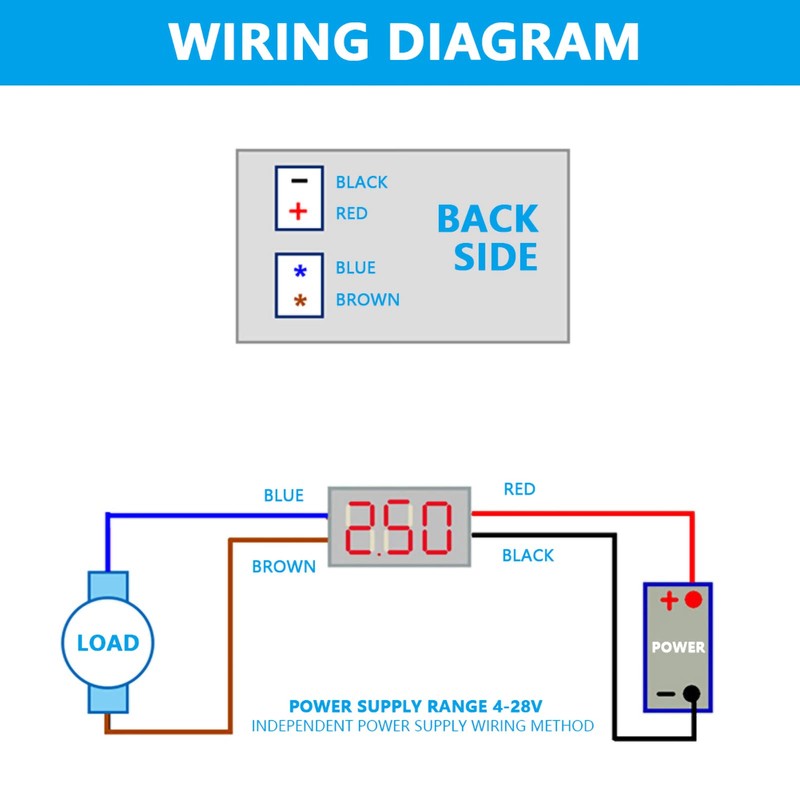 Digital Ammeter High Accuracy 3-Digit AMP Detector Module Amp Measuring
