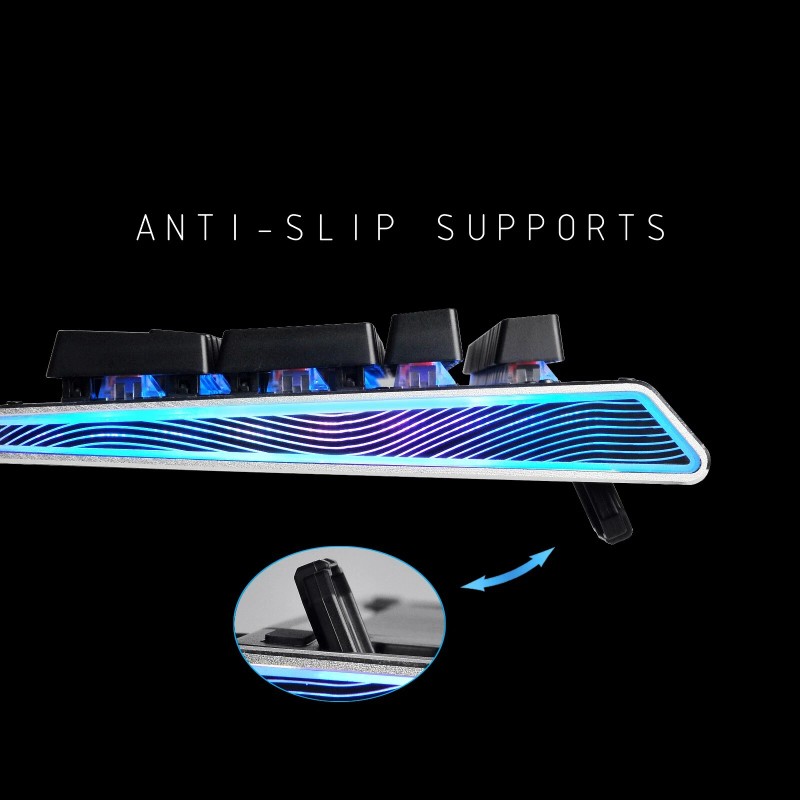 ZIDLI BEST Wired Optical Mechanical Gaming Keyboard & Mouse Rainbow