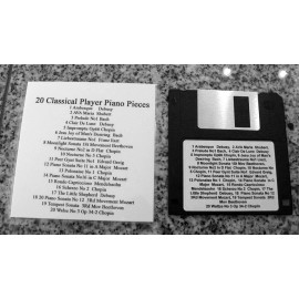 Classical Player Piano Solos for PianoDisc PDS-228CFX, PDS-128, Opus7, PianoCD - PianoDisc Floppy Disk