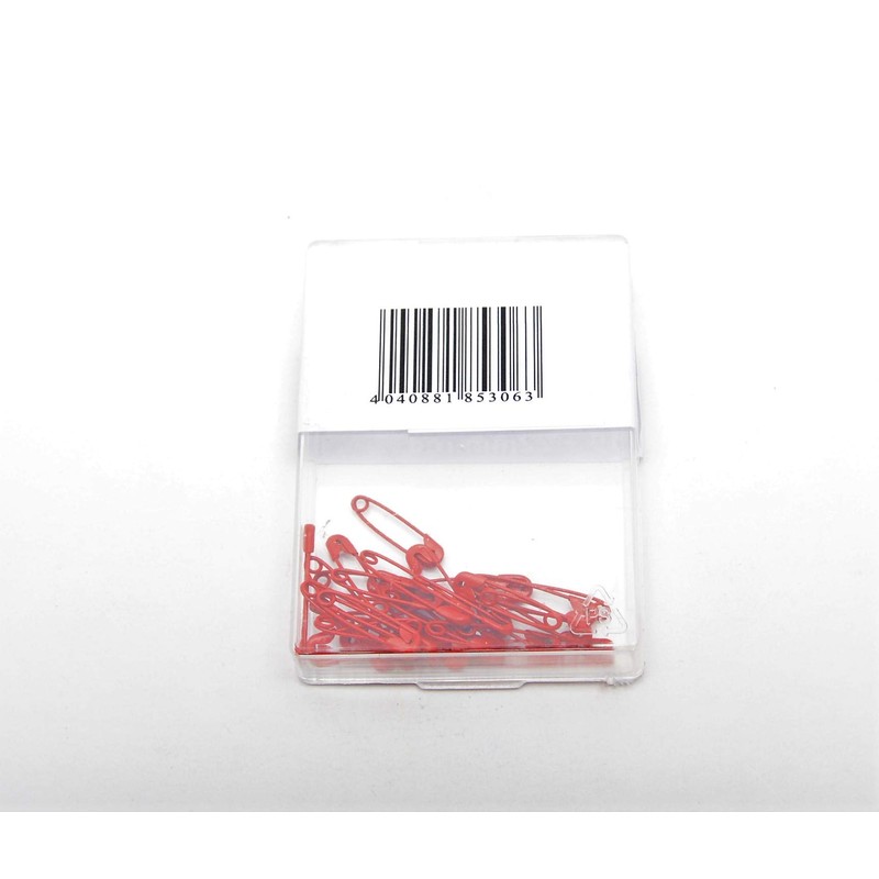 Trimz Safety Pins, Red, 19mm-22mm