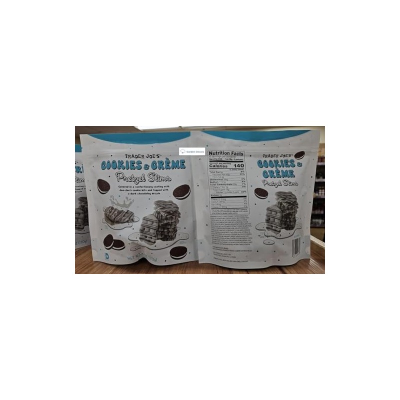 Generic Trader Joe’s Cookies & Crème Pretzel Slims 6oz 170g